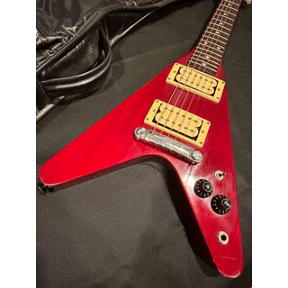 Vintage 80s D' Mini by Phased Systems Flying Vee V Travel Guitar Case image 3
