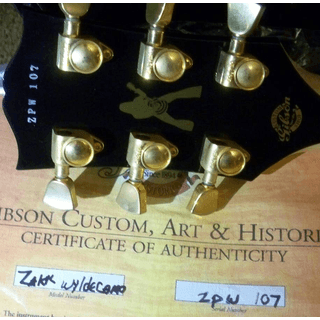 2004 Gibson Les Paul Custom Shop Zakk Wylde Camo Bullseye 10.8 Lbs image 4