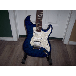 JBP Strat style electric guitar with a gig bag/ Good cond/ Plays great image 2