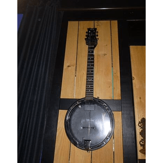 DEAN BACKWOODS ELECTRIC SIX STRING BANJO WITH GROVER TUNERS image 4