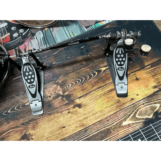 Pearl Double Bass Drum Pedal - Double Chain excellent condition USA