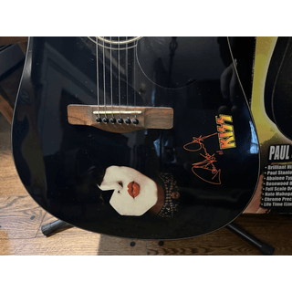 💋KISS Paul Stanley Silvertone Dark Star Acoustic Guitar (Trades?) image 2