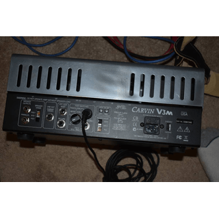 Carvin V3m head. with cover, footswitch, Rack Brackets sell or trade image 3