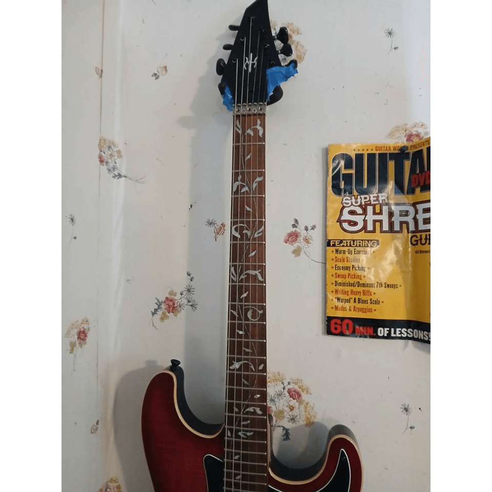 For sale or trade pink flame top with locking tuners and humbucker