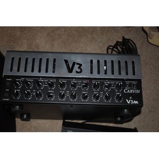 Carvin V3m head. with cover, footswitch, Rack Brackets sell or trade image 2