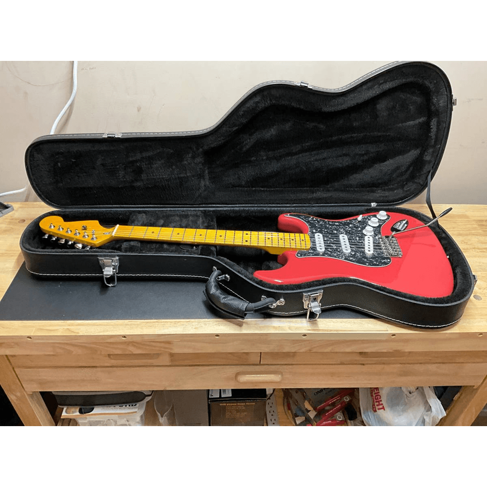 Allen Eden Custom S-Style Electric Guitar — Fender Locking Tuners, Pro Setup +