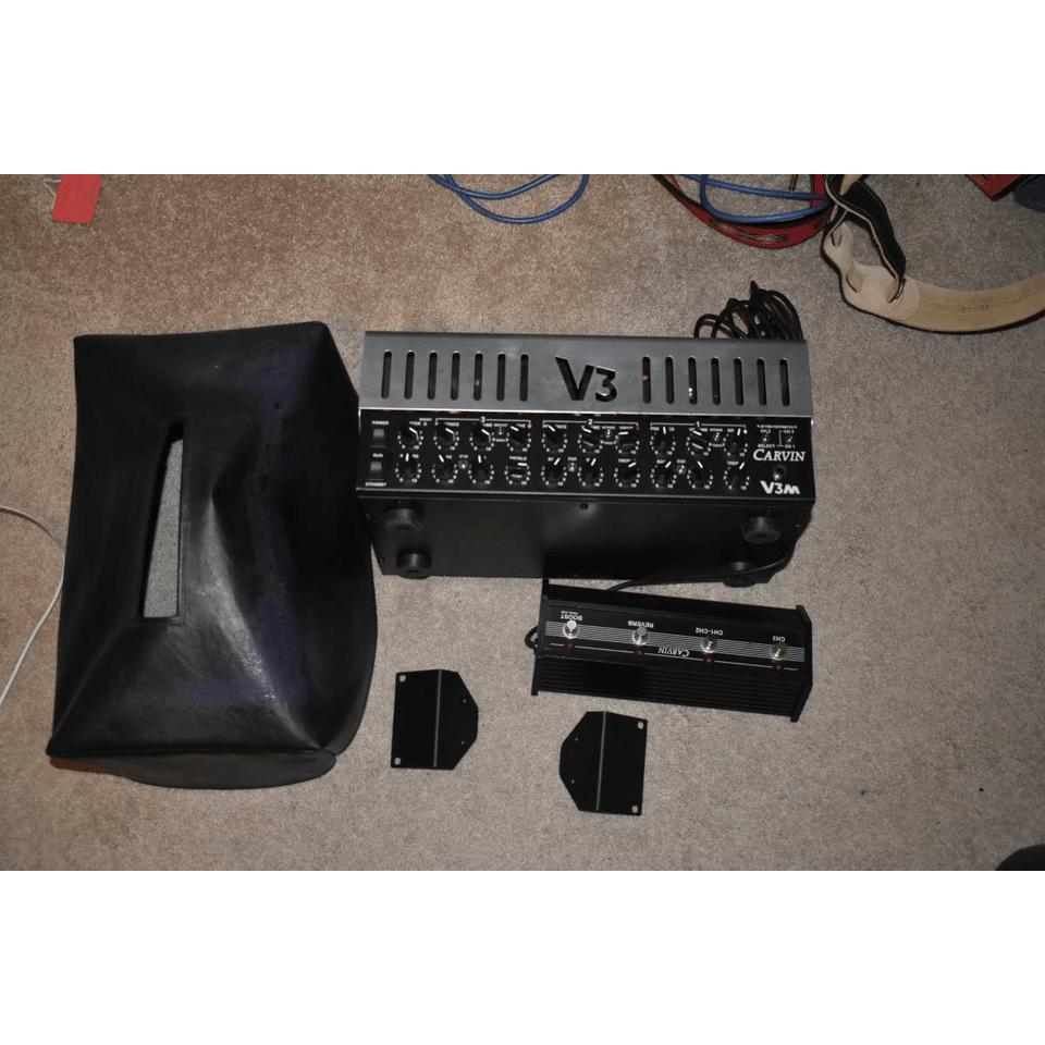Carvin V3m head. with cover, footswitch, Rack Brackets sell or trade