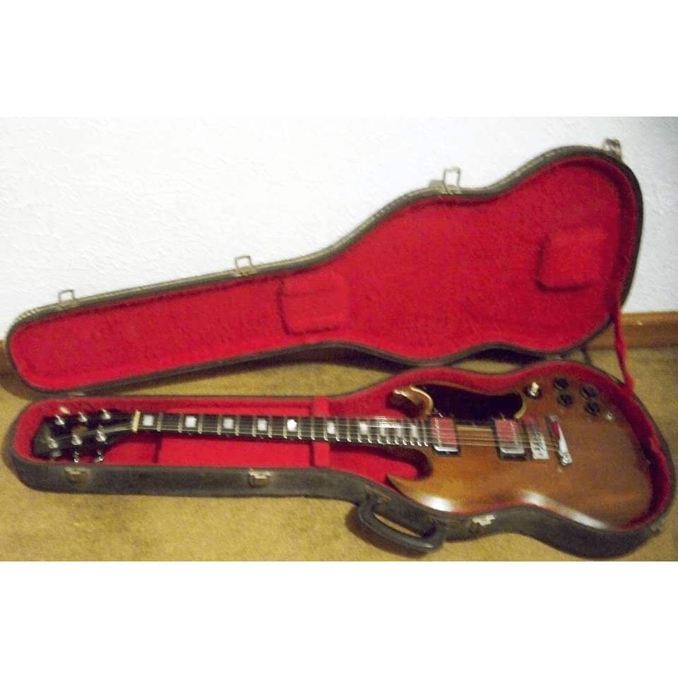 1974 Gibson SG Standard Walnut 1 Pc Body Thin Neck 7.4 Lbs
