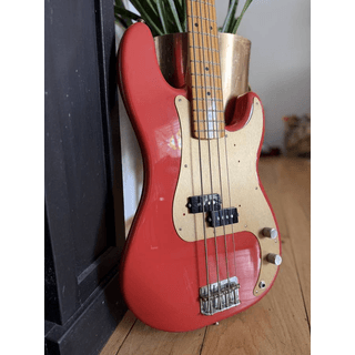 Fender Classic 50s Precision Bass - Fiesta Red, Maple Neck, Anodized g image 4