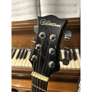 💋KISS Paul Stanley Silvertone Dark Star Acoustic Guitar (Trades?) image 4