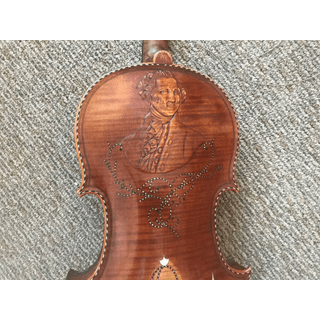 Vintage 4/4 OrnateViolin w/Abalone/Ebony/MOP Inlay. Benefits Nonprofit image 3