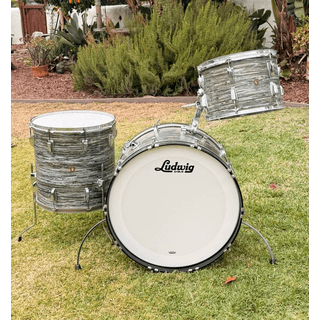 1963 Ludwig Super Classic- Oyster Blue Pearl Drum Set image 3