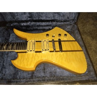 Exotic Woods BC Rich Mockingbird -2 octave one piece through body neck image 4