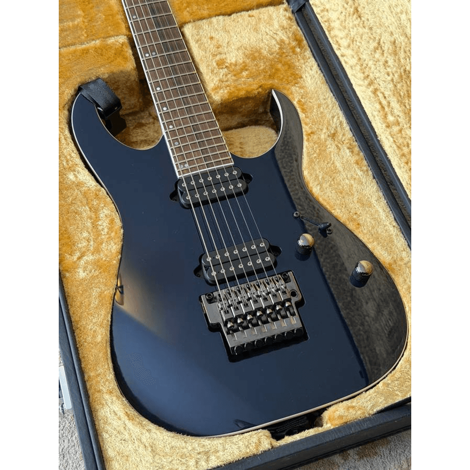 Ibanez Prestige RG2027XL 7 string electric guitar Dark Tide Blue