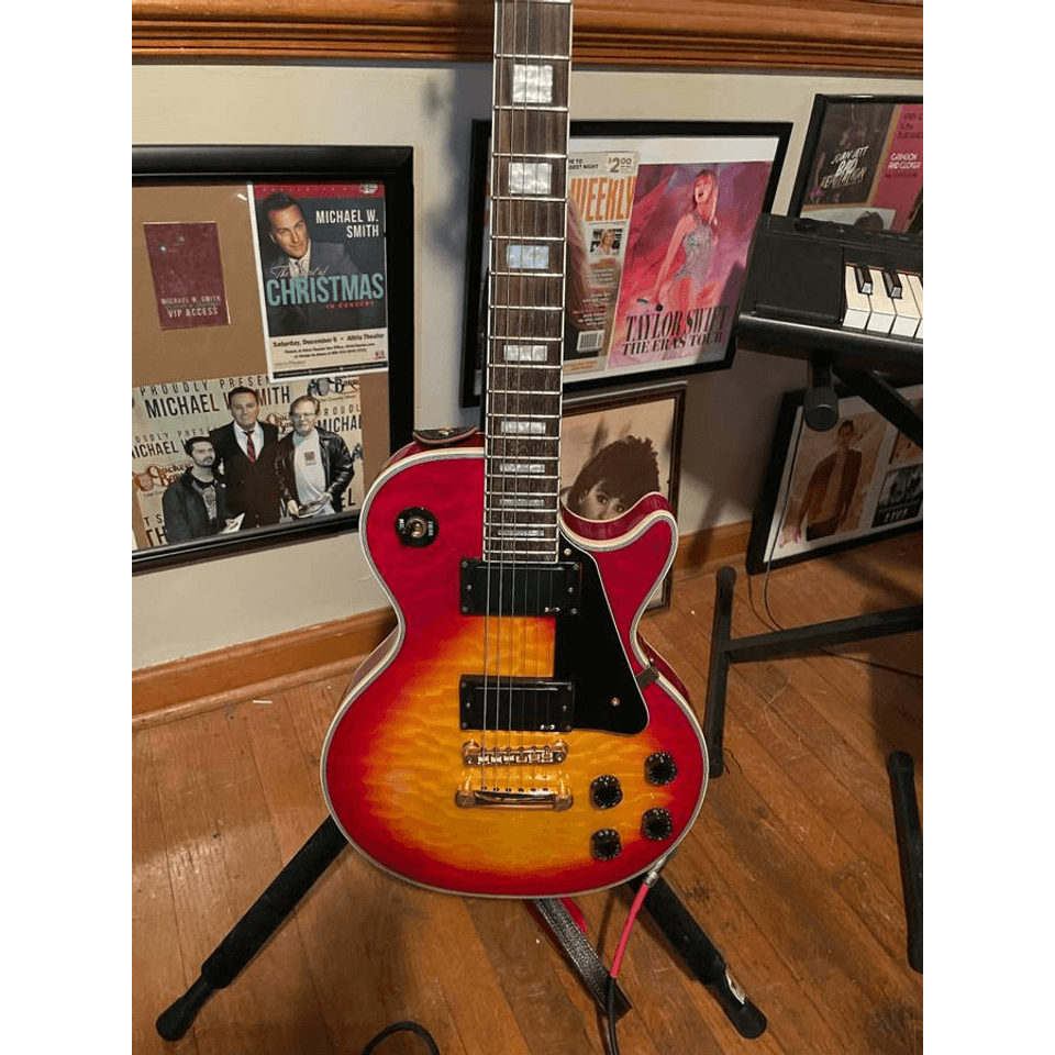 Trade cathys custom shop gibson les paul custom with upgrades
