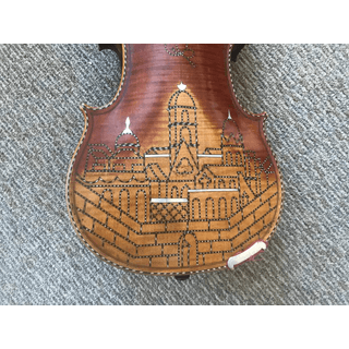 Vintage 4/4 OrnateViolin w/Abalone/Ebony/MOP Inlay. Benefits Nonprofit image 2