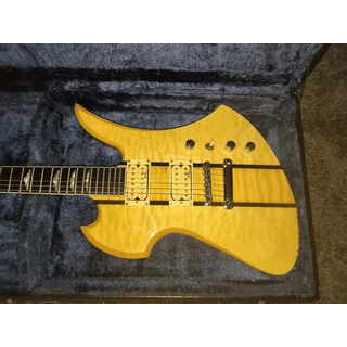 Exotic Woods BC Rich Mockingbird -2 octave one piece through body neck image 5