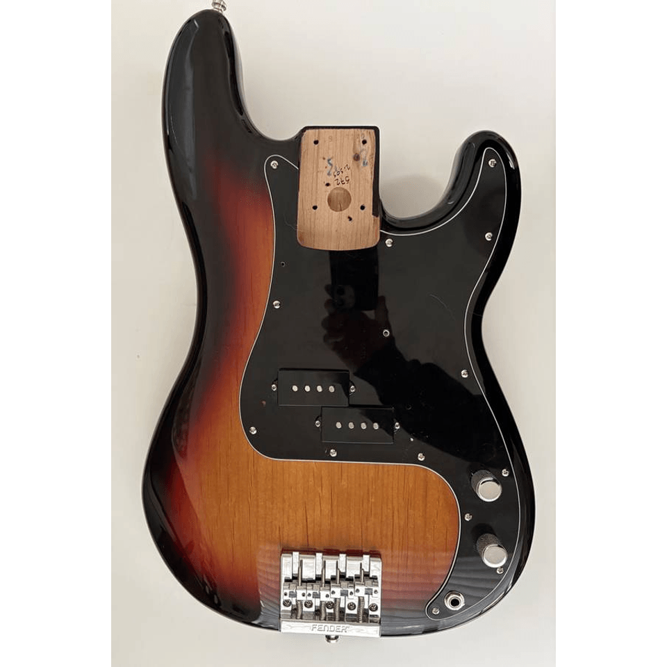 Loaded Fender Precision brown sunburst bass body