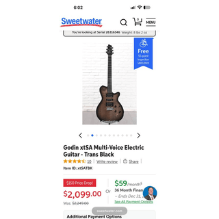 Godin XTSA image 2