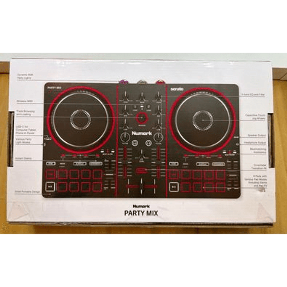 NEW IN BOX Numark Party Mix III DJ Controller CDJ Setup Like Pioneer CDJ400 EDM Music Maker