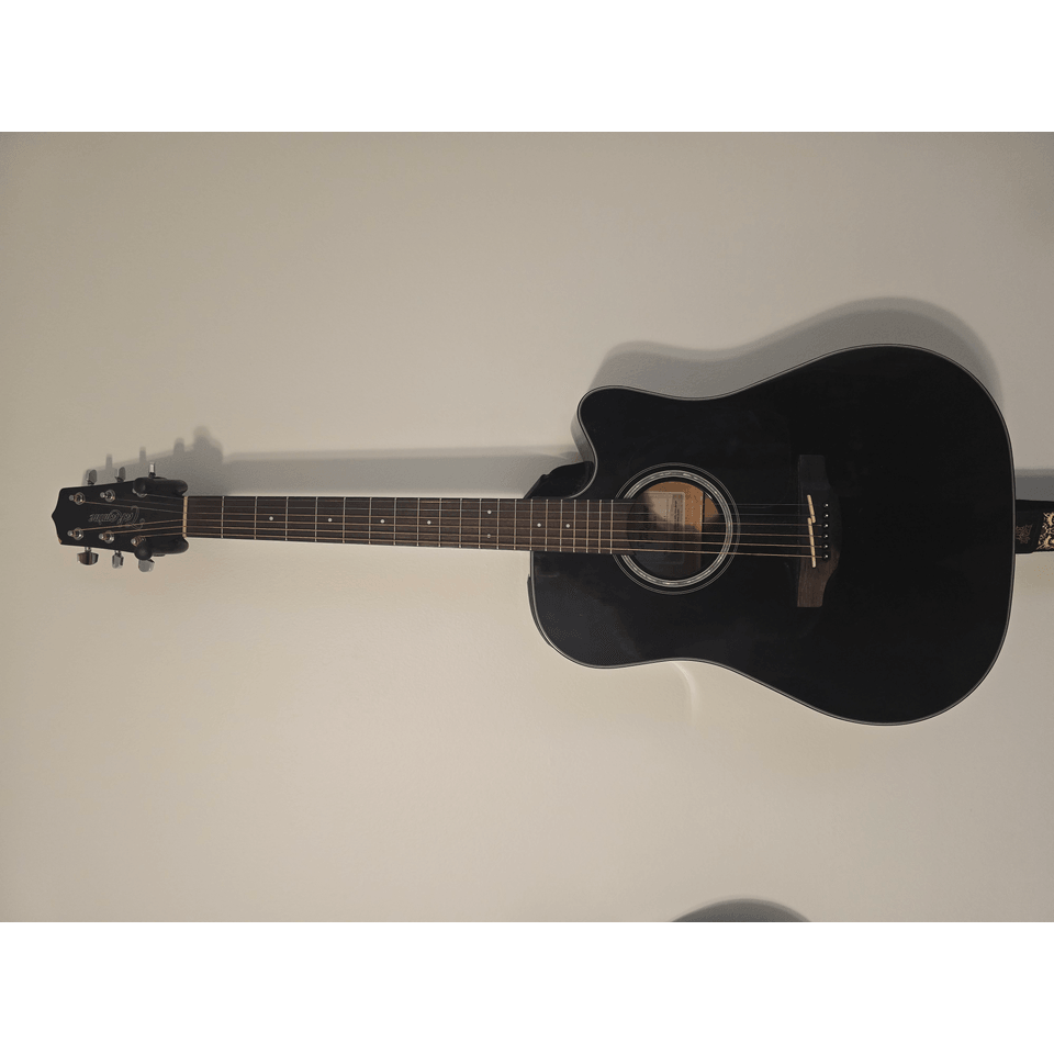 Takamine G Series GD30CE Dreadnought Acoustic-Electric Guitar, Black