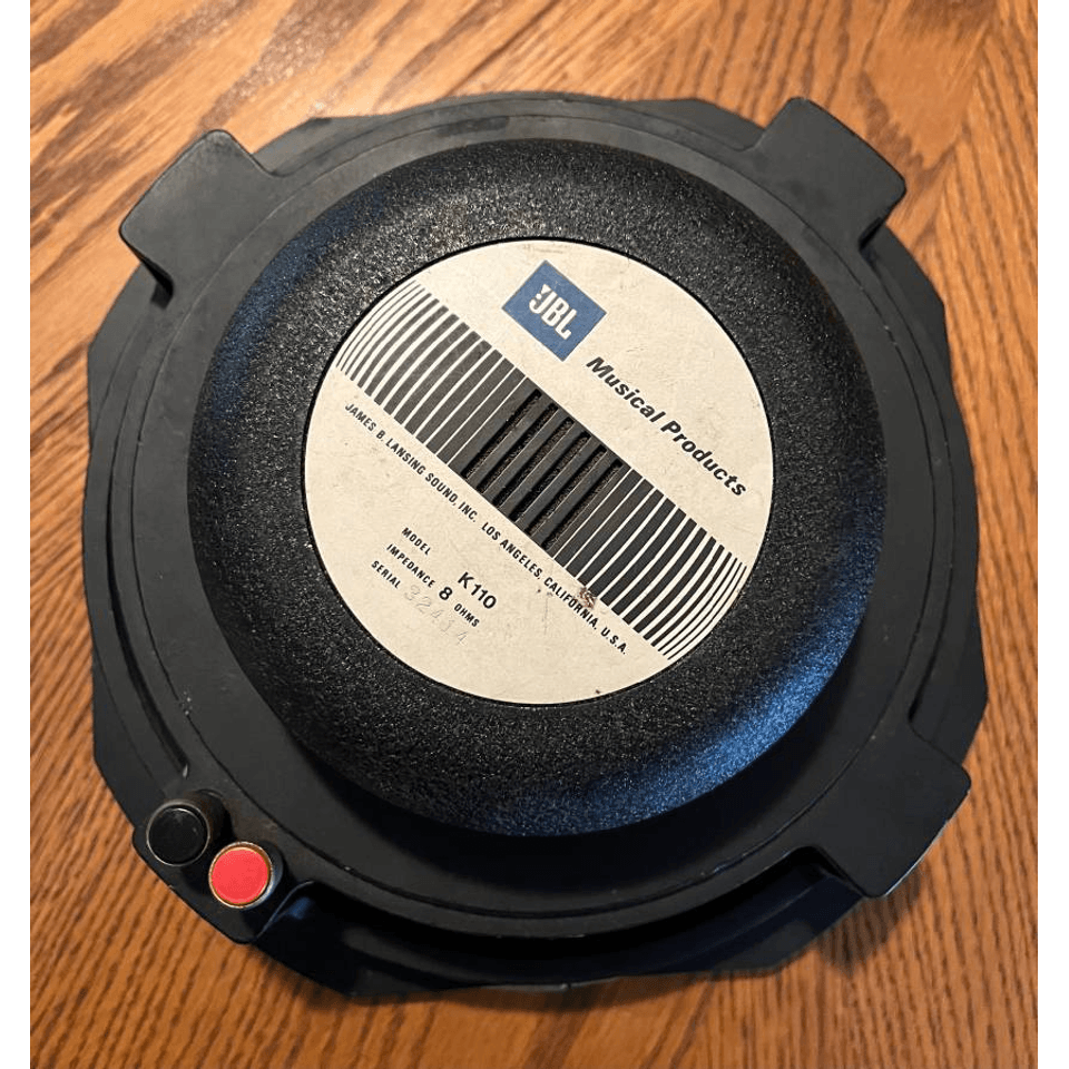 JBL K110 speaker. 8 ohms, 10 inch