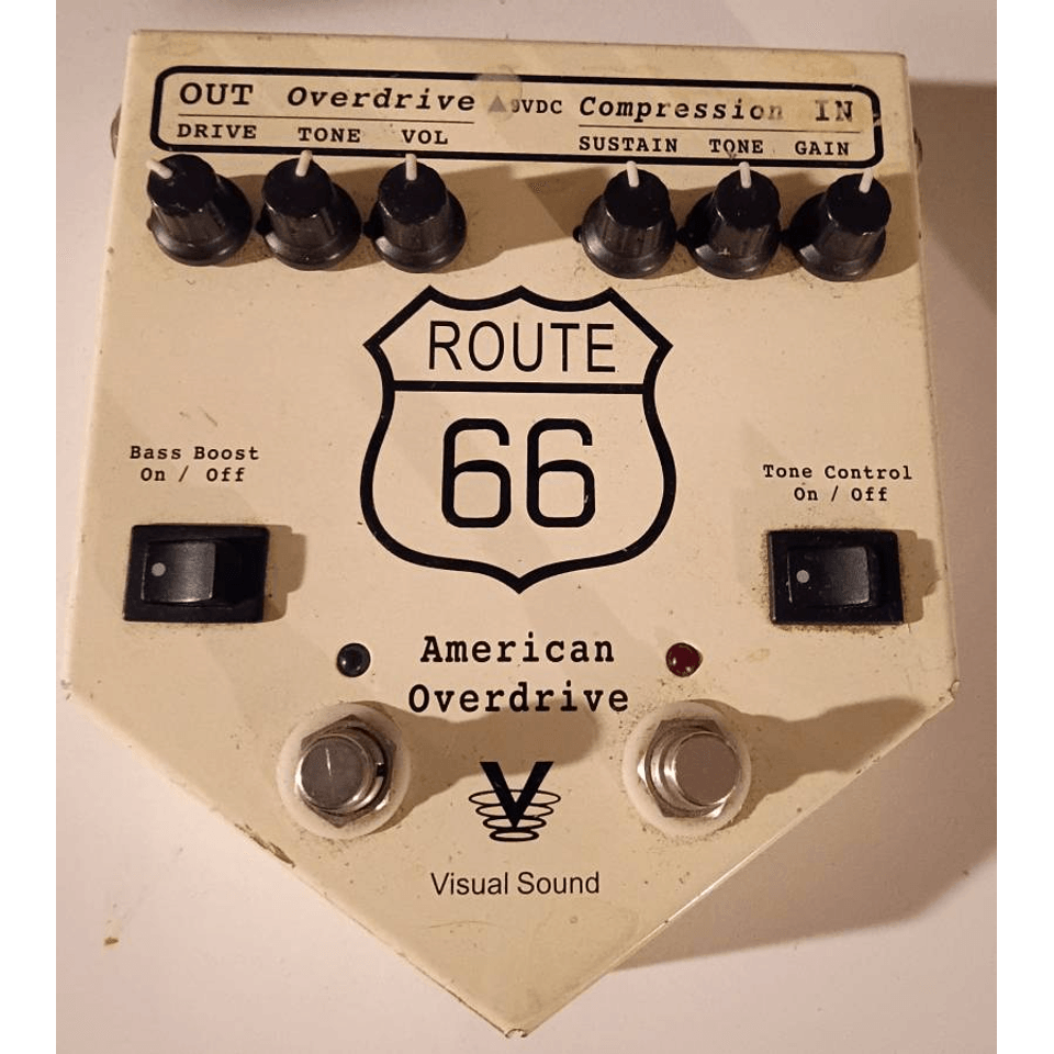 Visual Sound Route 66 Compressor and Overdrive Pedal '90s