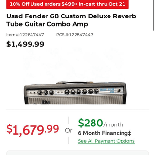 2000 fender deluxe reverb 68 custom  guitar tube amp amplifier - ‘68 c image 4