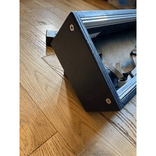 4ms powered 84hp Eurorack case desktop slanted wood image 3