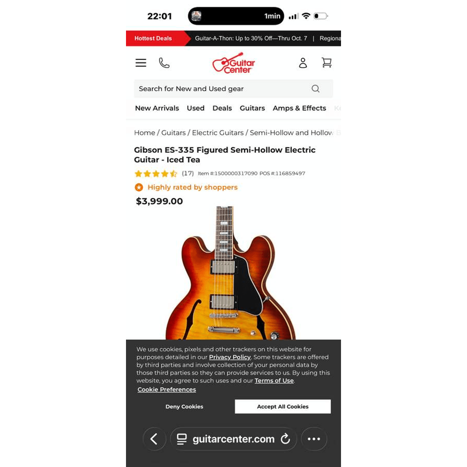 2026 Gibson ES-335 with Hardshell Case