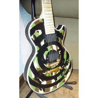 2004 Gibson Les Paul Custom Shop Zakk Wylde Camo Bullseye 10.8 Lbs image 2