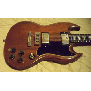 1974 Gibson SG Standard Walnut 1 Pc Body Thin Neck 7.4 Lbs image 3