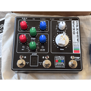 Echo Sphere Analog Delay Machine Guitar Effects Pedal - Box & Paperwor image 2