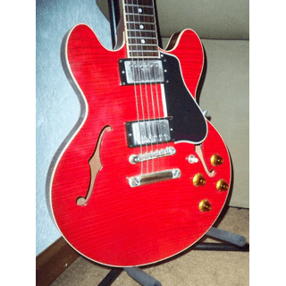 2005 Gibson ES-336 Custom Shop 2AA Flame Faded Cherry Semi Hollow 7.6 image 2