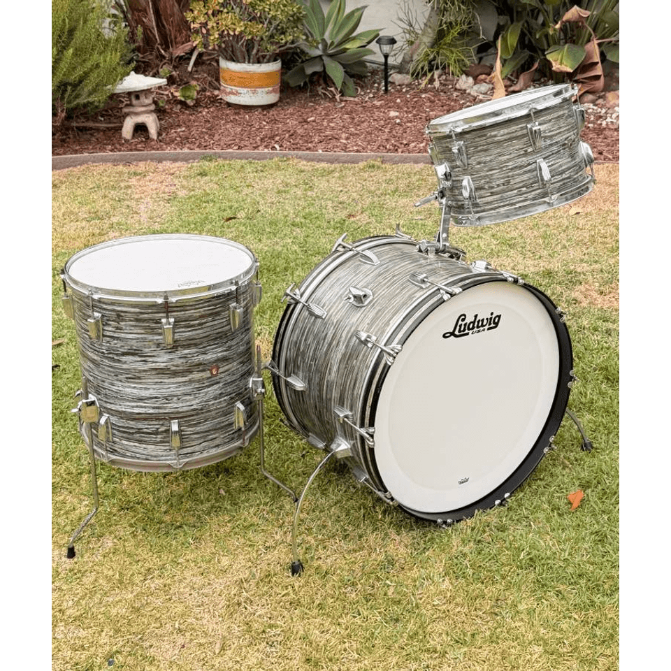 1963 Ludwig Super Classic- Oyster Blue Pearl Drum Set