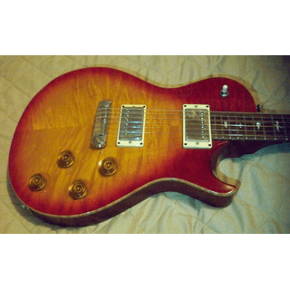 2001 PRS Single Cut 10 Top Cherry Sunburst with Wide Fat Neck Birds image 2