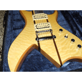Exotic Woods BC Rich Bich with strap locks and hard shell case image 5