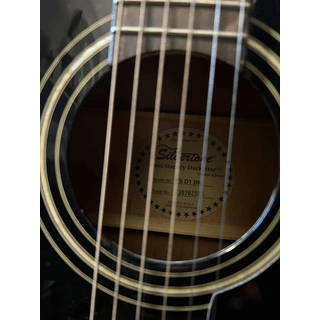 💋KISS Paul Stanley Silvertone Dark Star Acoustic Guitar (Trades?) image 3