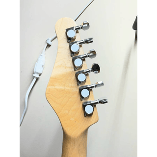 Austin AST100 Strat Style Electric Guitar with Hard Shell Case — Electric Blue image 3