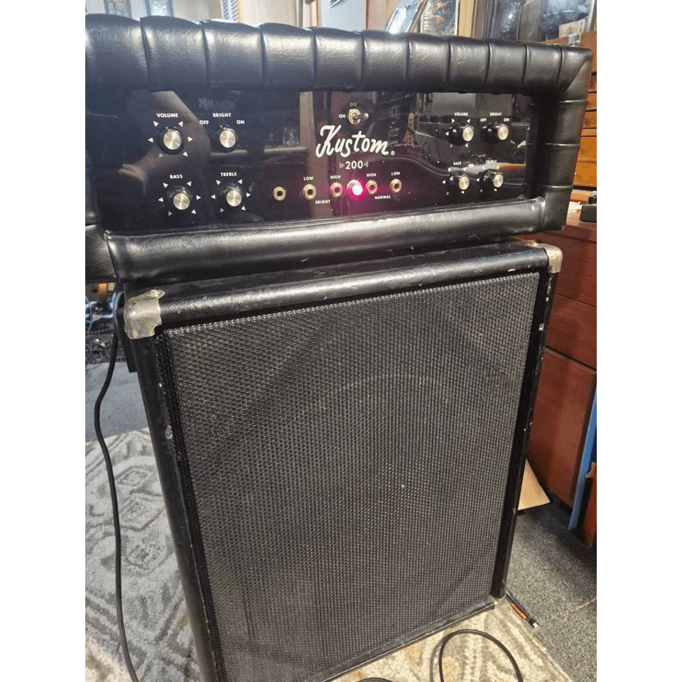 Kustom 200 bass amp w/ 1 x 15 cab - 1968
