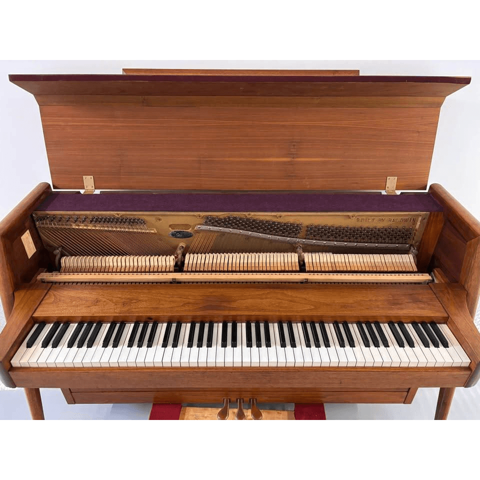 Vintage 1969 Baldwin Acrosonic Upright Piano Mid Century Modern