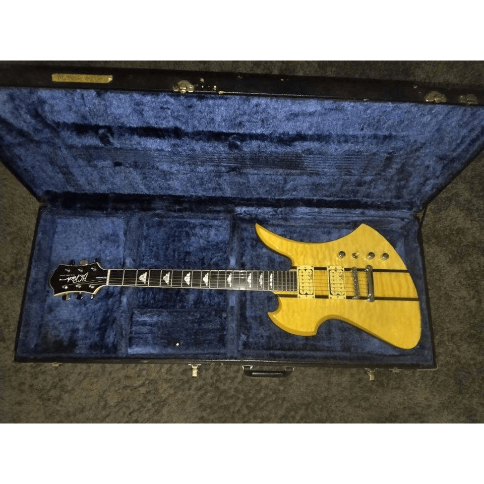 Exotic Woods BC Rich Mockingbird -2 octave one piece through body neck
