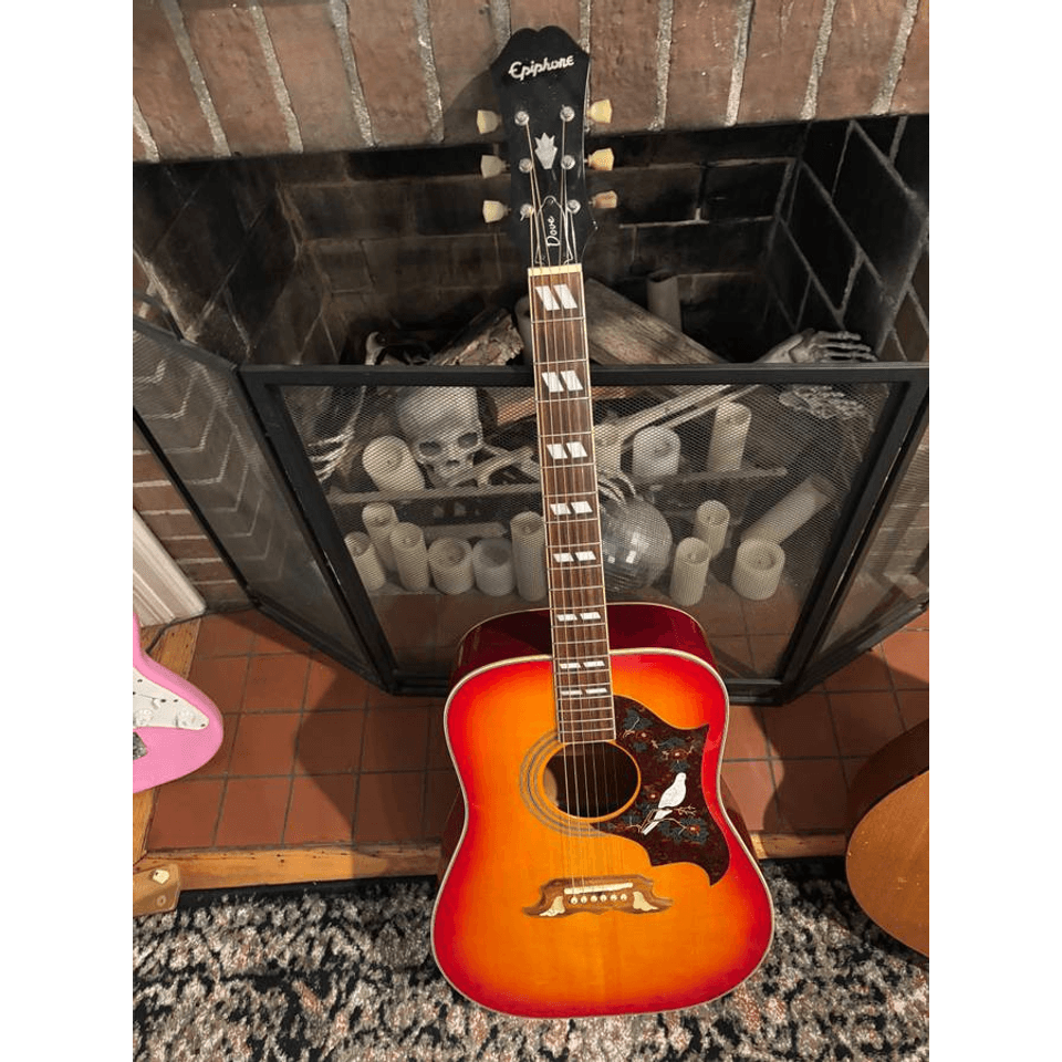 FS/FT - 2000 Epiphone Dove Acoustic – Heritage Cherry Sunburst