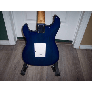 JBP Strat style electric guitar with a gig bag/ Good cond/ Plays great image 5
