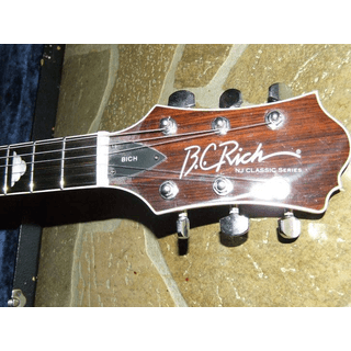 Exotic Woods BC Rich Bich with strap locks and hard shell case image 4