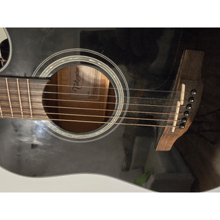 Takamine G Series GD30CE Dreadnought Acoustic-Electric Guitar, Black image 4