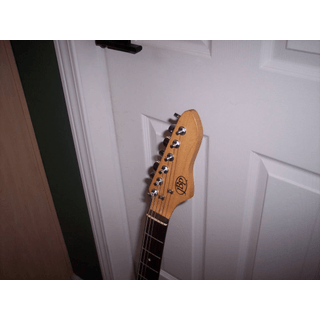 JBP Strat style electric guitar with a gig bag/ Good cond/ Plays great image 3