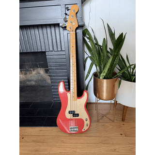 Fender Classic 50s Precision Bass - Fiesta Red, Maple Neck, Anodized g image 2