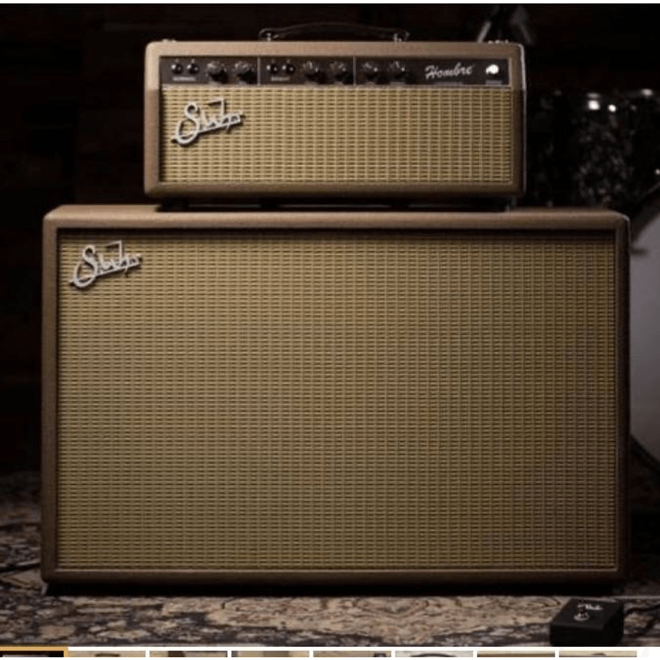 Suhr Hombre Head and 2x12 cab as new (6G3 brown deluxe)