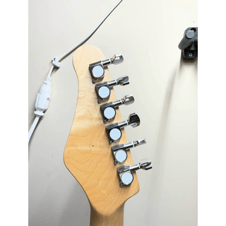 Austin AST100 Strat Style Electric Guitar with Hard Shell Case — Electric Blue image 4